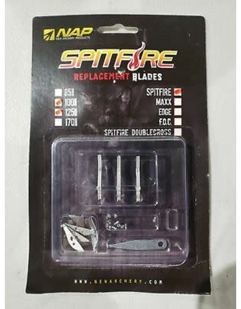 New Archery Products Nap Spitfire Repl. Blades 100/125Gr