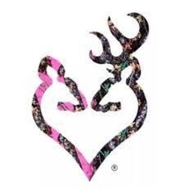 Browning Browning Autocollant Buck-Heart Camo Rose