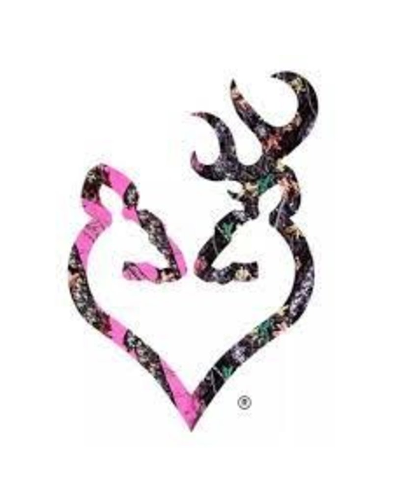 Browning Browning Autocollant Buck-Heart Camo Rose