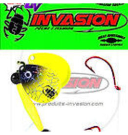 Invasion Harnais Flotteur #4 Noir Et Vert Chartreuse (Holo. Argent)