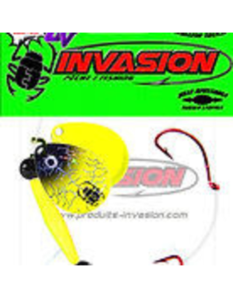 Invasion Harnais Flotteur #4 Noir Et Vert Chartreuse (Holo. Argent)