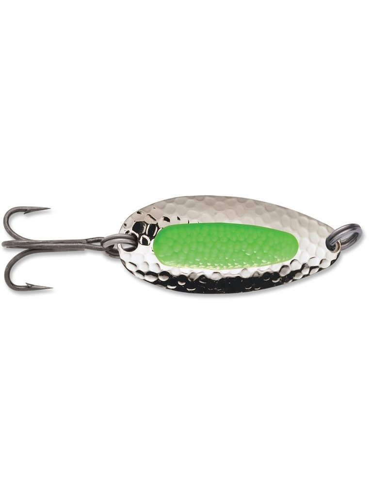 Blue Fox Pixee Spoon 7/8 Nickle Plated Green Insert