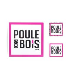 Poule des Bois Poule Des Bois Ensemble D'Autocollants Rose