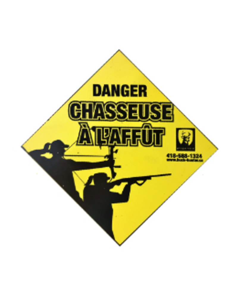 Buck Hunter Affiche/Pancarte Coroplaste Chasseuse A L'Affut