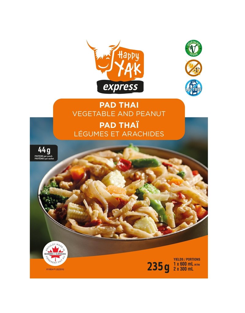 Happy Yak Pad Thai Légumes et Arachides 220G
