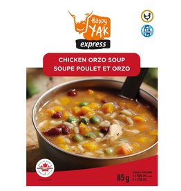 Happy Yak Soupe Poulet Et Orzo 85G