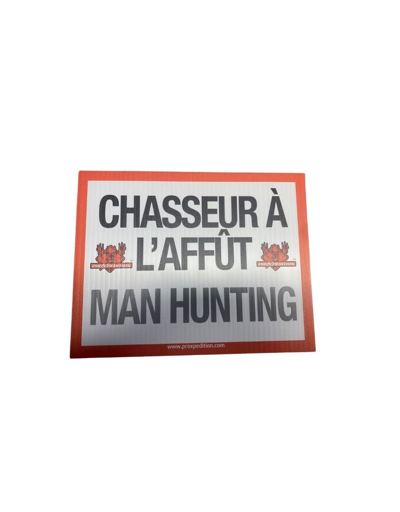 ProXpedition Affiche/Pancarte Coroplaste Chasseur à l'Affût