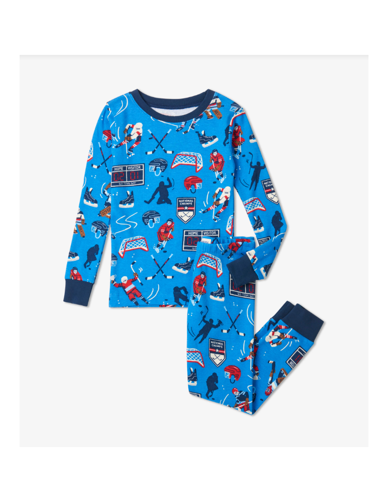 Little Blue House Pyjama Deux Pièces Hockey Pour Enfant