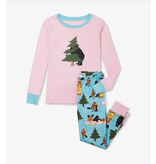 Little Blue House Pyjama Deux Pièces Rose LA Vie Dans La Nature Pour Enfant