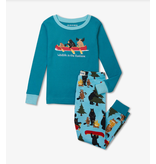 Little Blue House Pyjama Deux Pièces Wildlife In The Fastlane  Pour Enfant