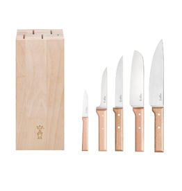 Opinel Ensemble de 5 Couteaux de Chef Parallele Avec Bloc