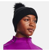 Under Armour Tuque à Pompon Cotelé ColdGear Pour Femme O/S