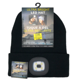 CM Tuque avec Lampe Frontal Noir