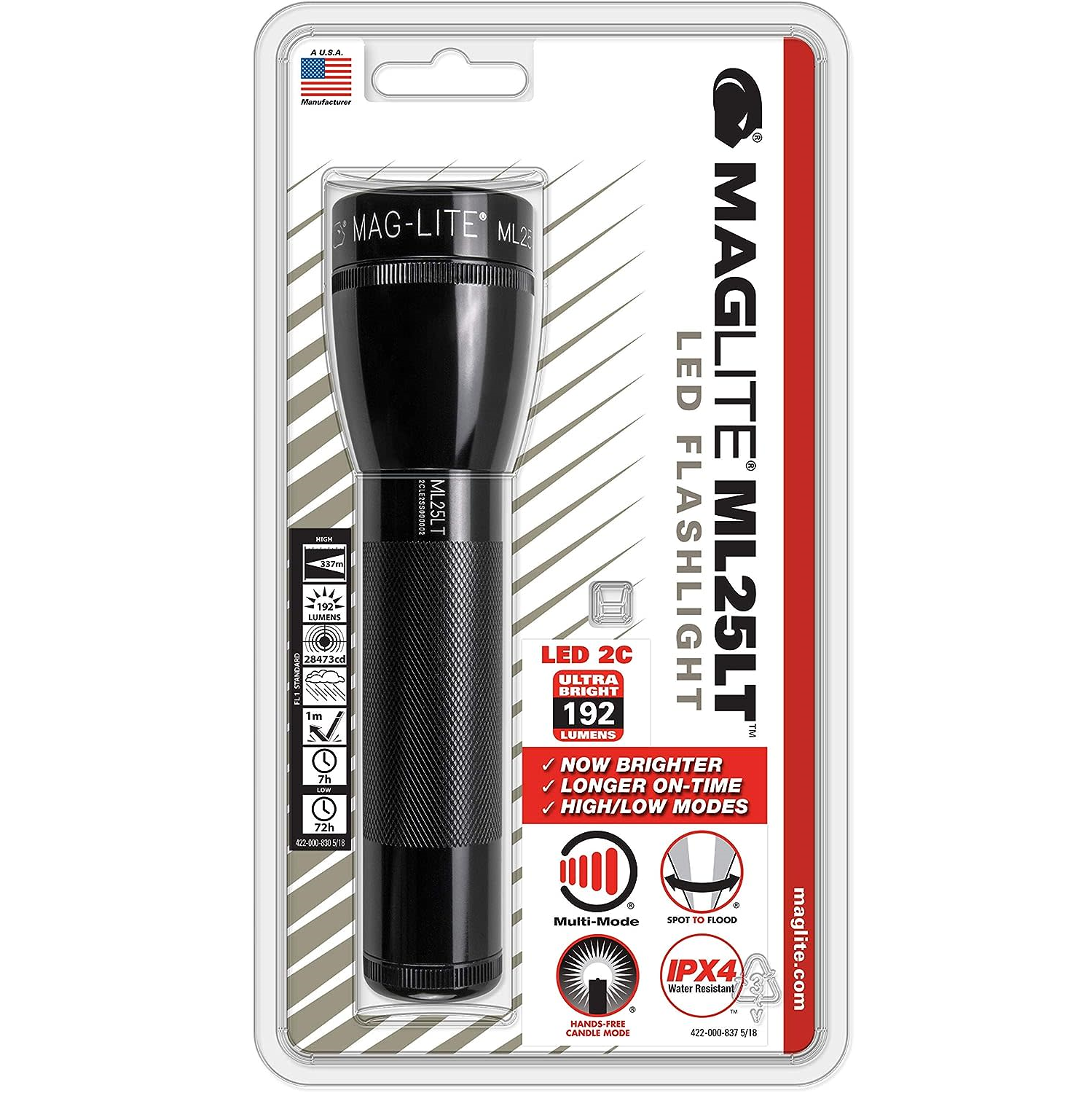 Maglite LED 2C 192 Lumens Zone Chasse et Pêche / Ecotone Vald'Or