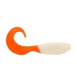 Berkley Gulp Minnow Grub Pearl White/Fluorescent Orange 3In