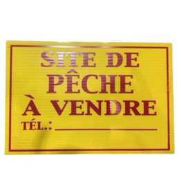 Buck Expert Affiche/Pancarte Coroplaste Site De Peche A Vendre Buck Expert