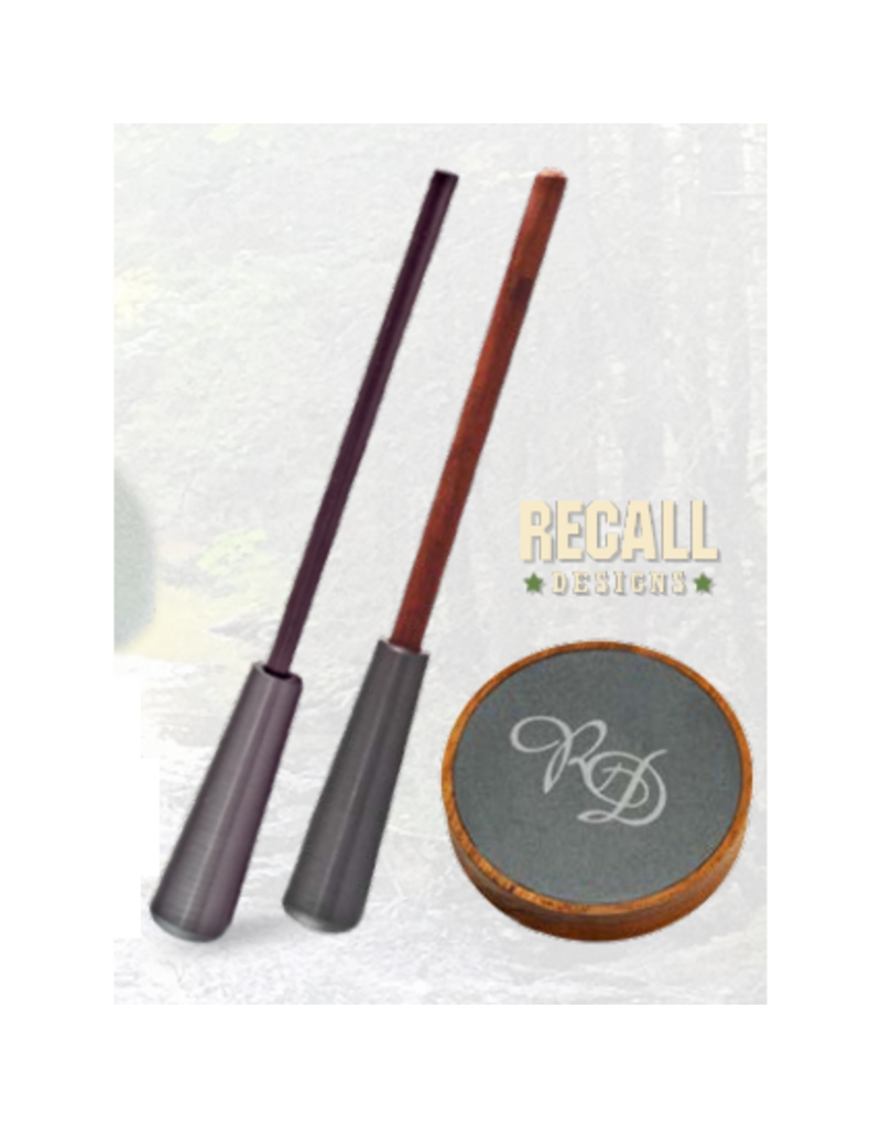 Recall Designs Appeau Friction Pot En Bois/Alum + 2 Batons