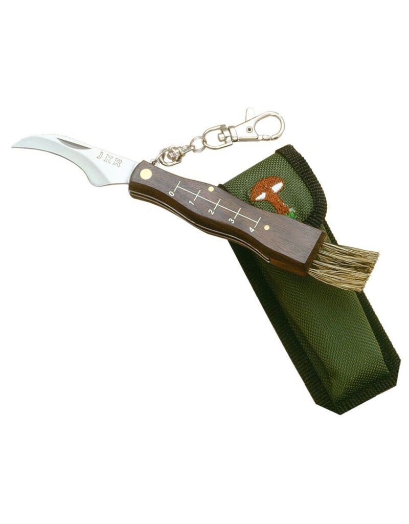 JKR Couteau Champignon Lame en Acier Inoxidable de 5.5cm Avec Etui en Nylon