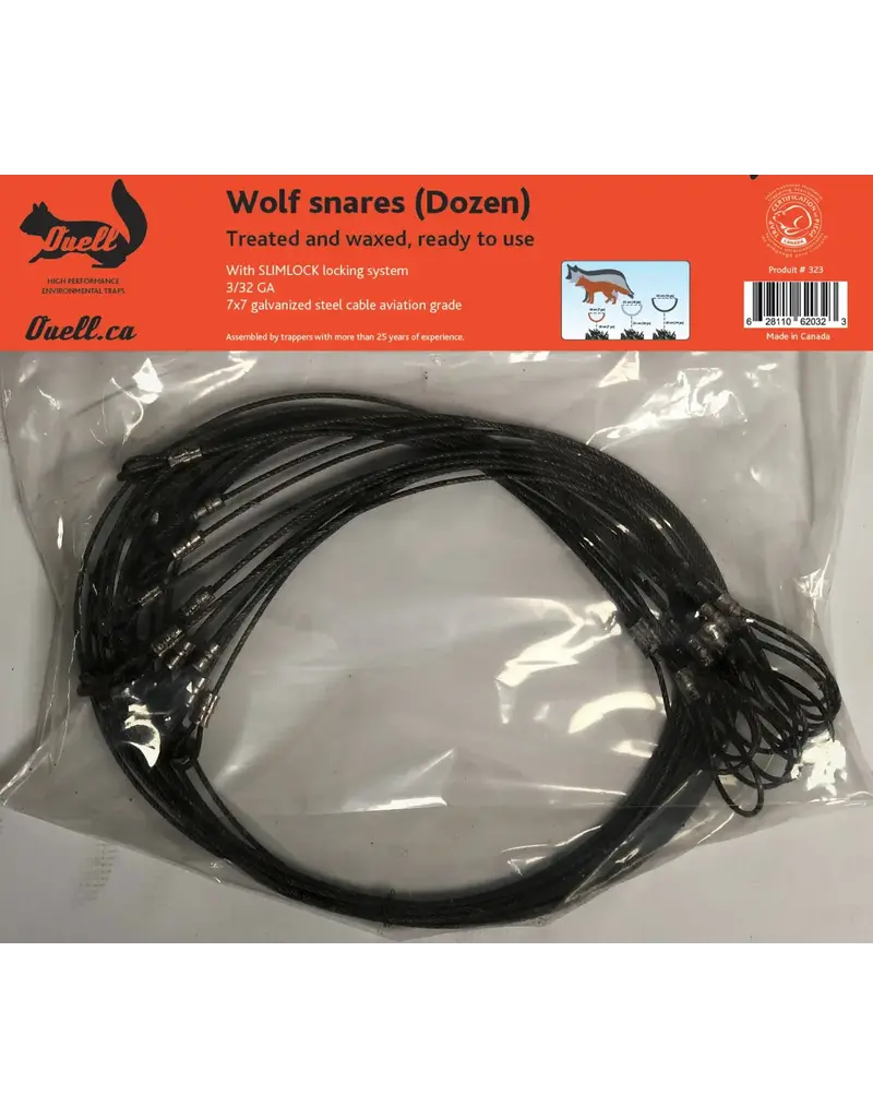 Ouell Collets à Loup Traités 3/32 Slimlock 7x7 (Douzaine)