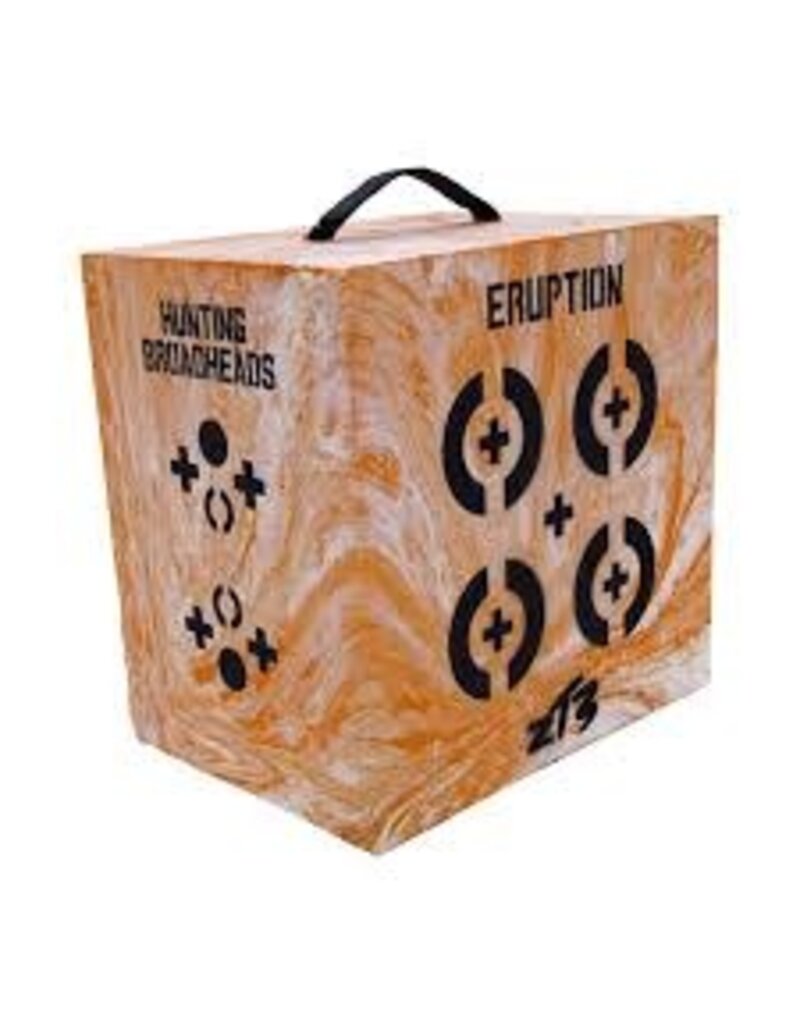 Zone T3 Cube Eruption 13,5 x 13,5 x 10 Régulier, 400 p/s Orange Marbré