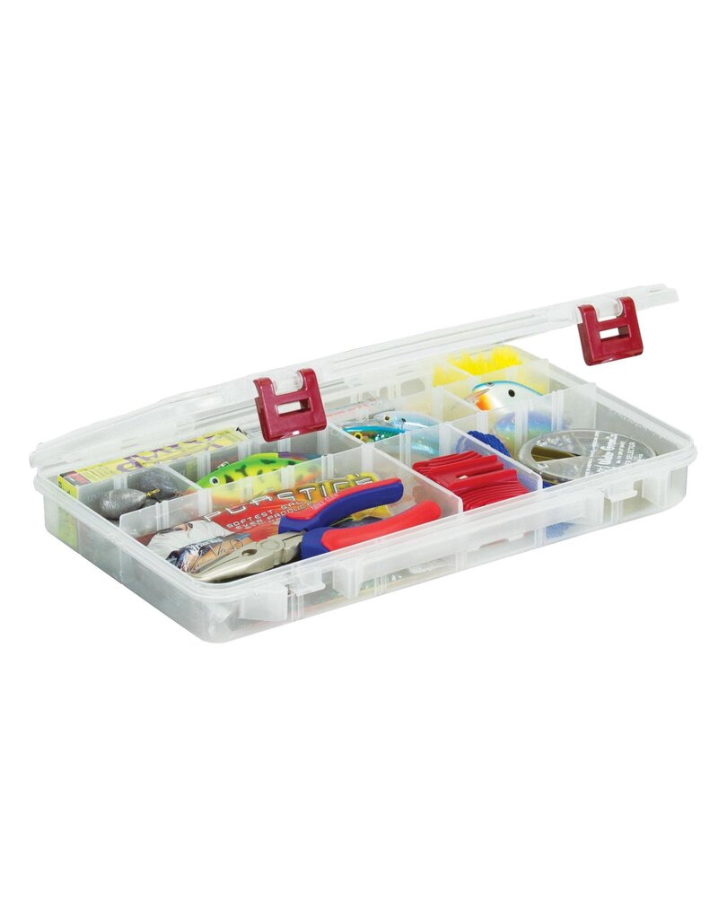 Boîte De Rangement Plano ProLatch Transparente - Compartiment Ouvert Profond 14" X 3.25" - Pour Pêche, Bricolage, Organisation