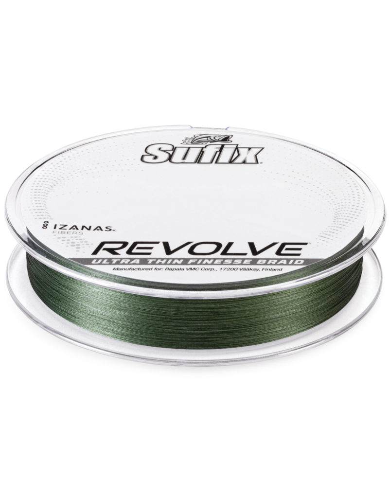 Sufix Fil a Pèche Tressé Revolve 12 lb Vert 200 Verge