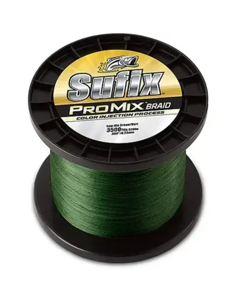 Sufix Fil à Pêche Promix Braid 40lbs Lo-Vis Vert 3500 Yds