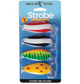 Blue Fox Strobe Spoon 5/8 #3 Paquets de 4