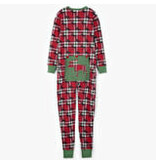 Little Blue House Pyjama Une Pièce Vert Orignal à Carreaux Pour Adulte