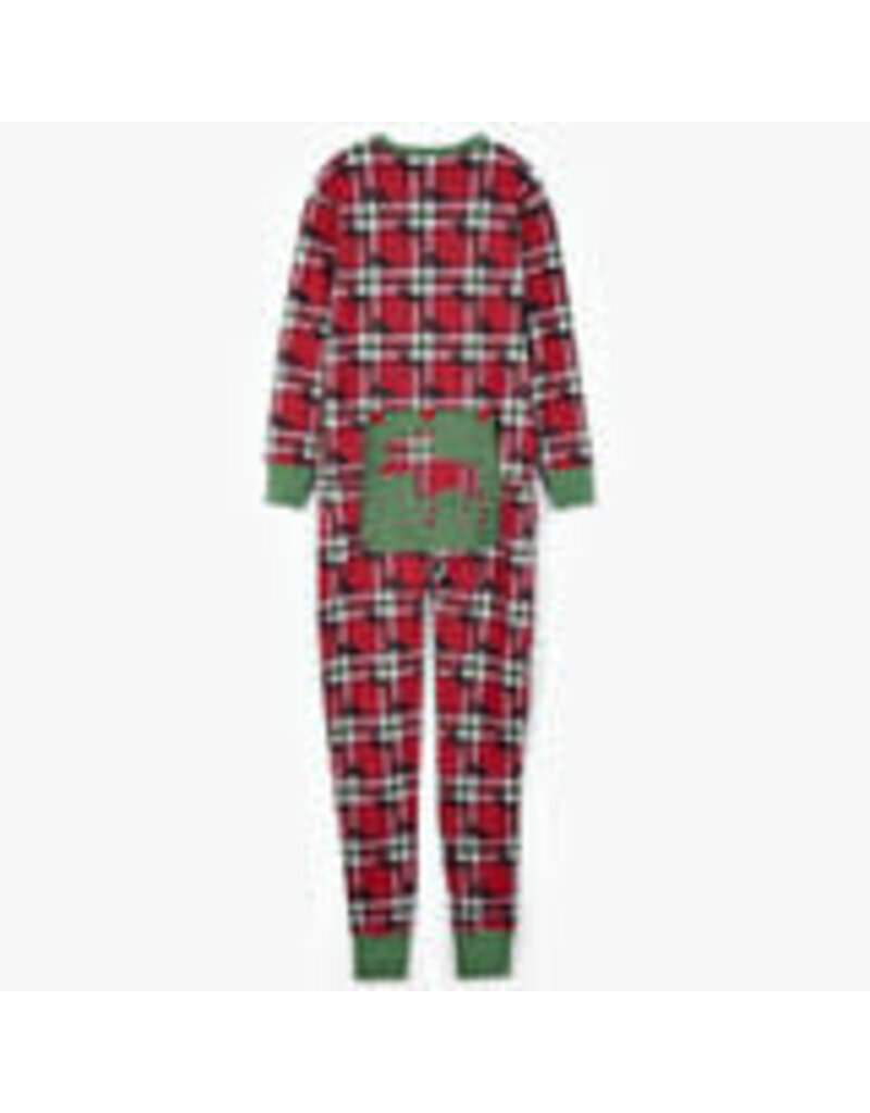 Little Blue House Pyjama Une Pièce Vert Orignal à Carreaux Pour Adulte