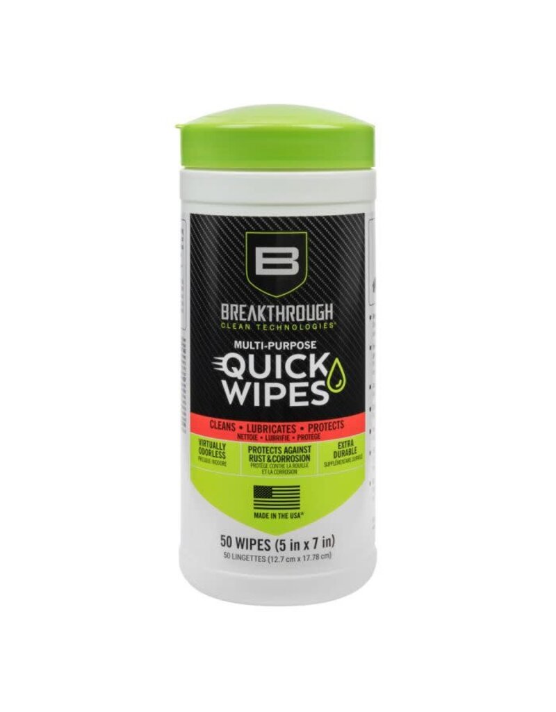 Breakthrough Lingettes Rapides Multi-Usages Boîte de 50