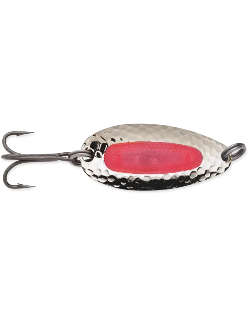 Blue Fox Cuillère Pixee  7/8oz #4 Nickel Plated/Flo. Red UV