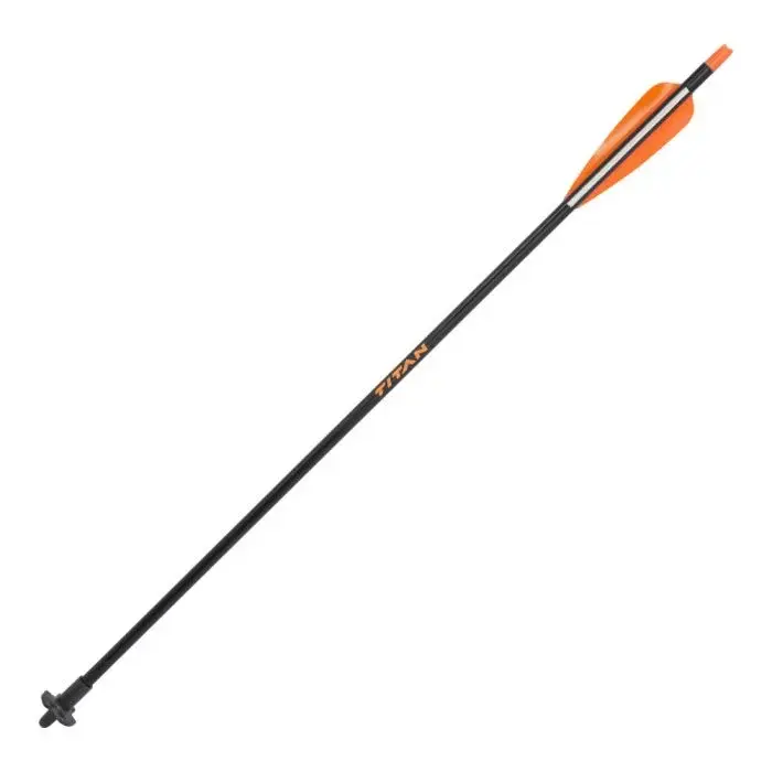 SHARROW 100pcs Encoches Demi-Lune Flèche Arbalète Pour ID 7.6mm - Orange/Vert