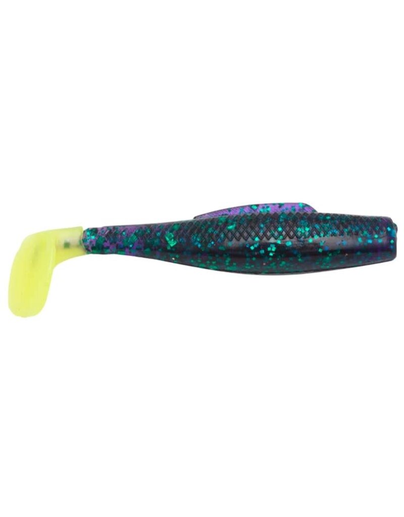 Zman Minnowz 3'' 6Pcs Purple/Chartreuse Tail