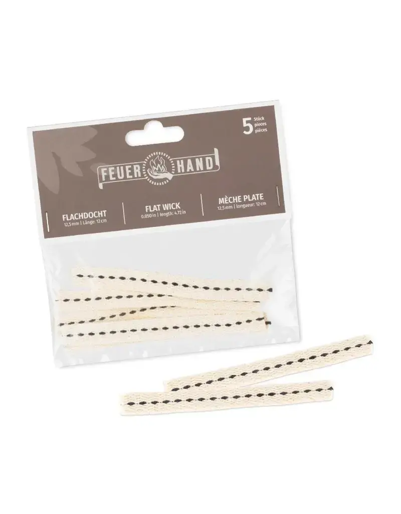 Fuerhand Mèches pour Lampe à Huile (Pqt 5)