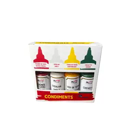 Malades de Pêche Condiment Combo 4 Saveurs 4x20ml