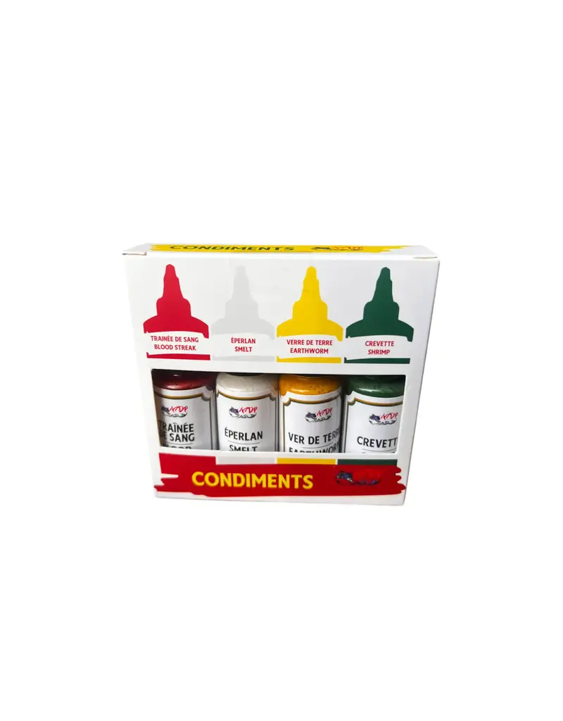 Malades de Pêche Condiment Combo 4 Saveurs 4x20ml
