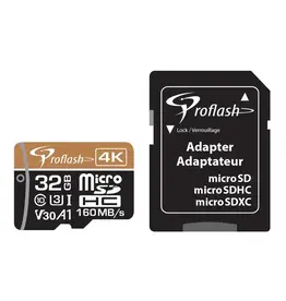 Proflash Carte Memoire  Micro SD-HC 32 Gb 4K Ultra HD