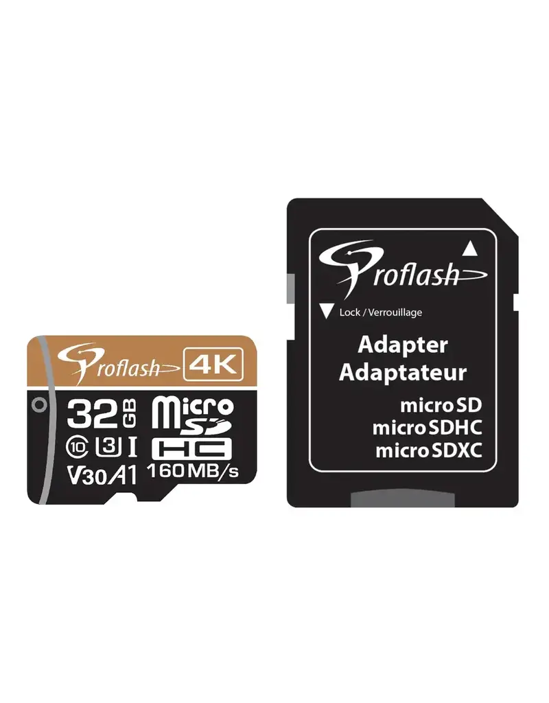 Proflash Carte Memoire  Micro SD-HC 32 Gb 4K Ultra HD