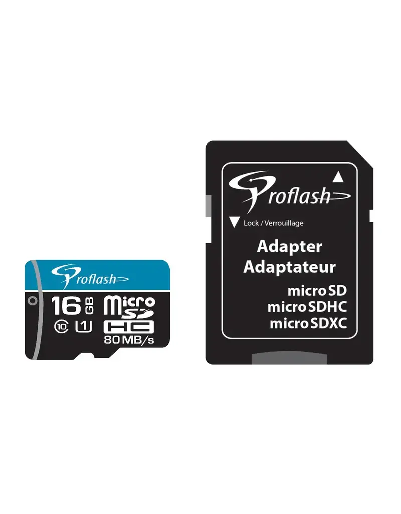 Proflash Carte Memoire  Micro SD-HC 16 Gb/ Class 10 USH-1