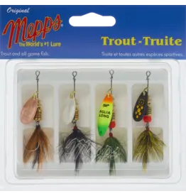 Mepps Kit de 4  Mepps Pour Truite Habillé Siwash