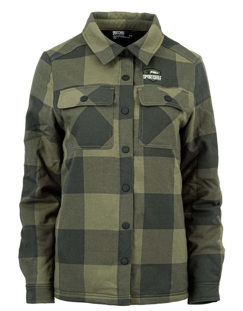 Sportchief Chemise à Carreau Verte Filles de Bois