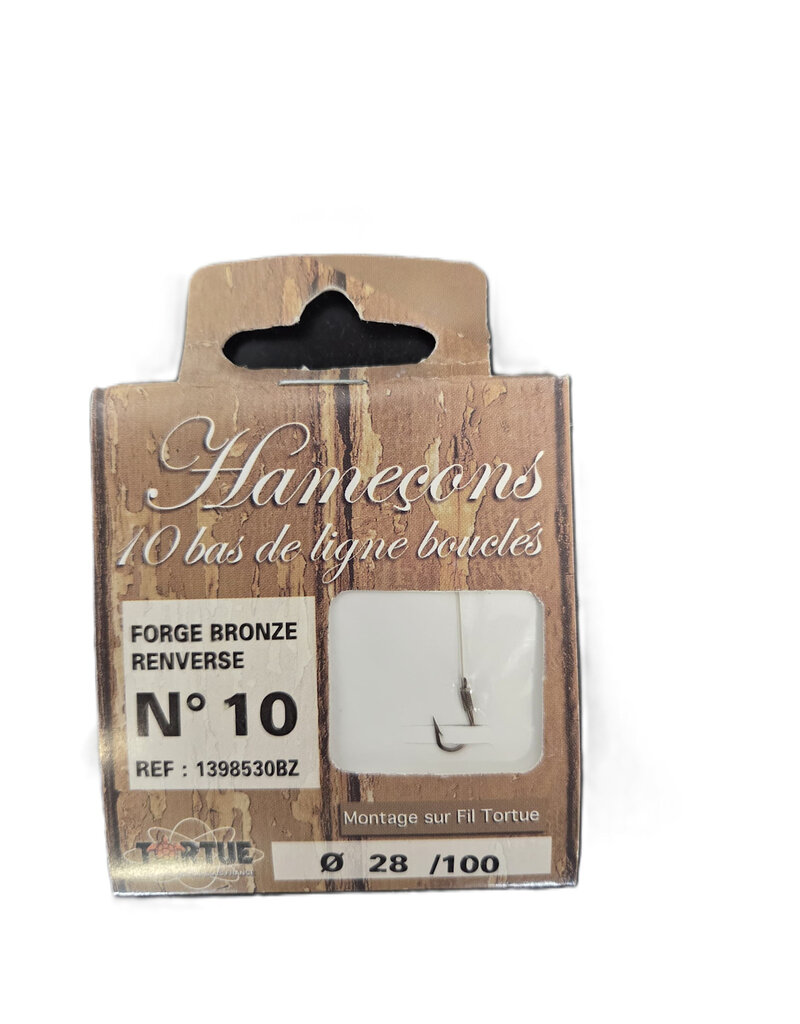 Tortue Hamecon No 10/28 Forge Bronze Renverse