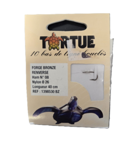Tortue Bas de Ligne Simple Bouclés #8/26 Forge Bronze 10 Pcs