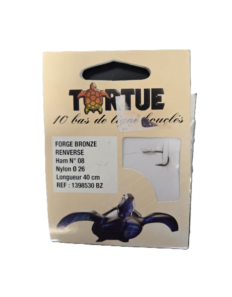 Tortue Bas de Ligne Simple Bouclés #8/26 Forge Bronze 10 Pcs