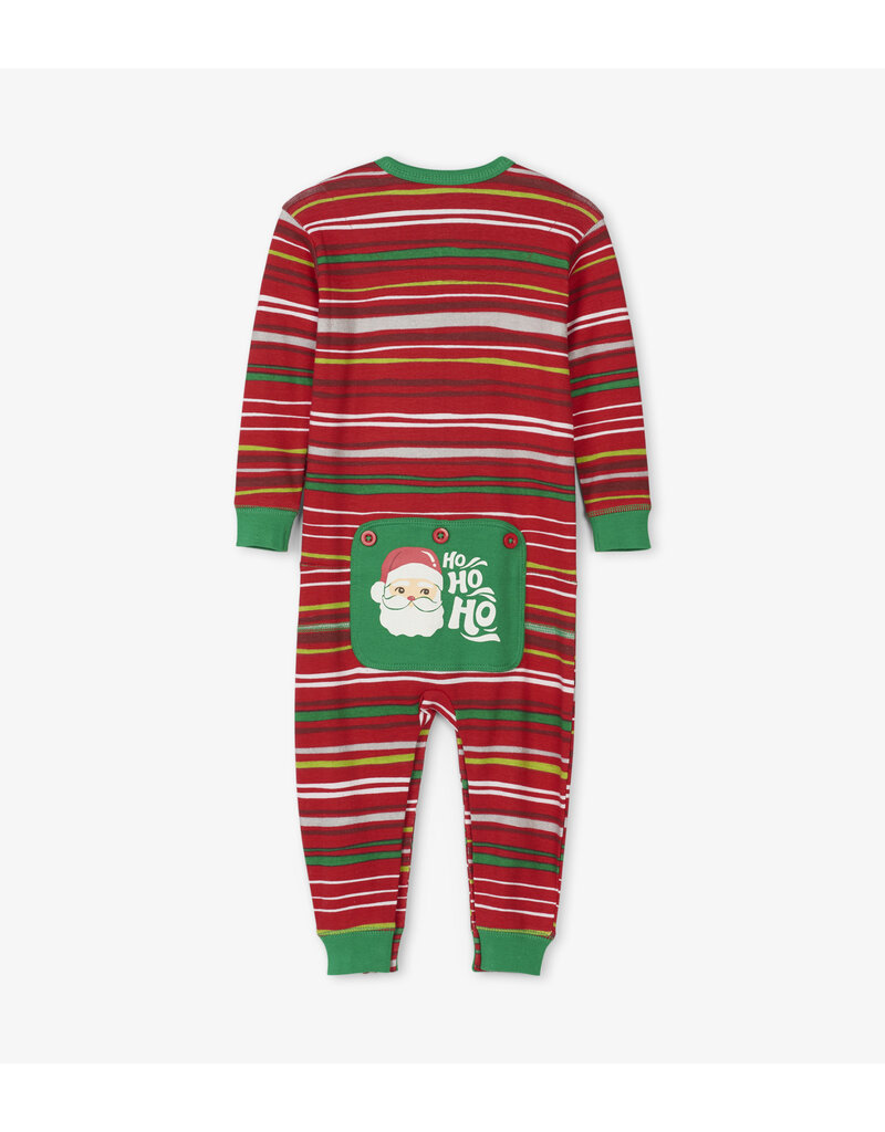 Little Blue House Pyjama Une Pièce Ligné de Noël Pour Bébé