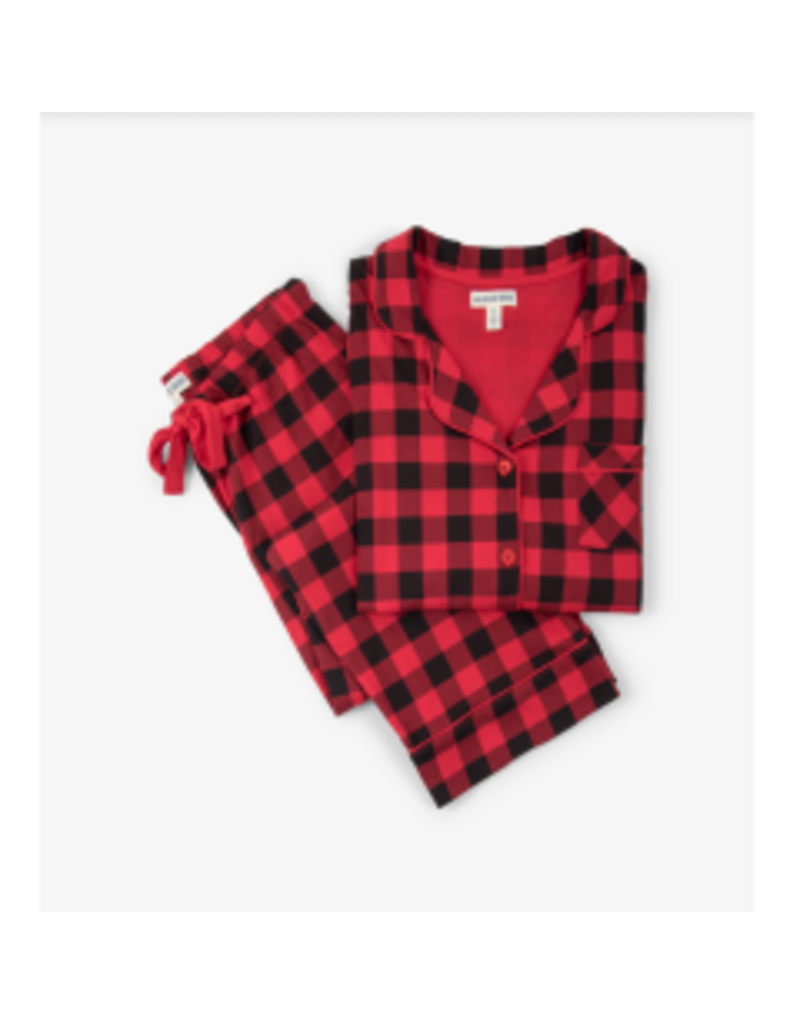 Little Blue House Pyjama Deux Pièces Rouge À Carreaux  Pour Femme