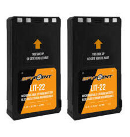 Spypoint Batterie au Lithium Rechargeable Lit-22 Duo Pack