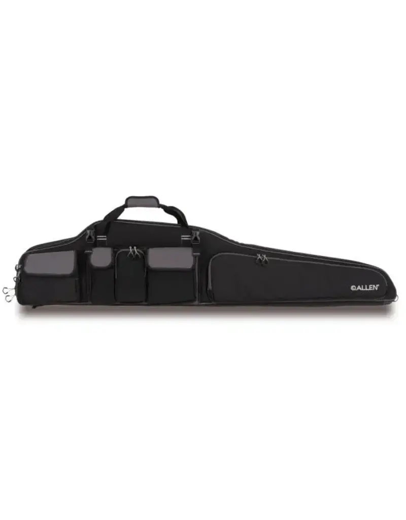 Allen Étui Pour Fusil Gear Fit MOA 55" - Rangement de Précision Pour Fusil Longue Portée Avec de Multiples Poches, Mousse Haute Densité, Noir/Gris