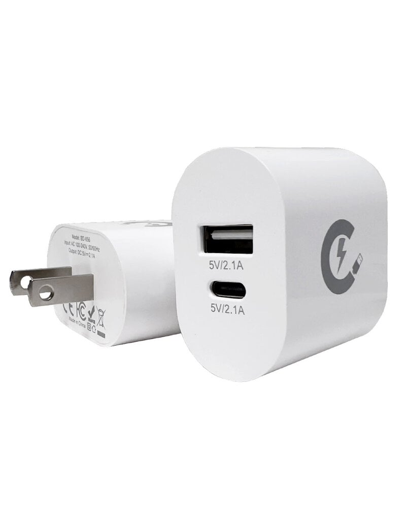 Circuit Chargeur Mural Double Ports Usb-A / Usb-C  5V 2.1A